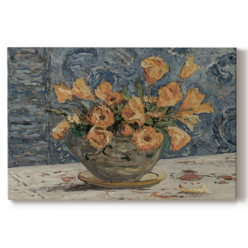 Winston Porter Vintage Floral-CIX -Gallery Wrapped Cavas | Wayfair